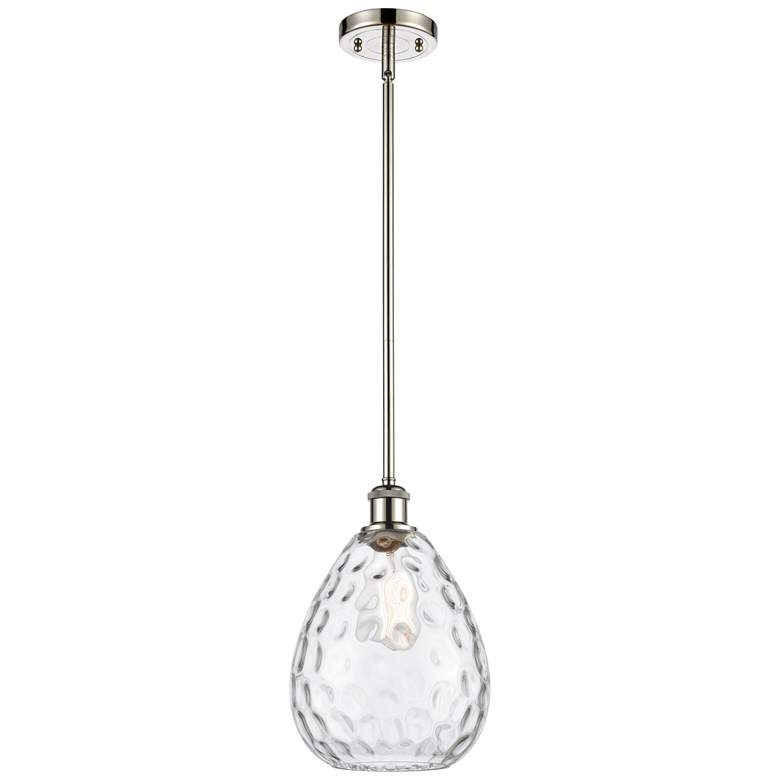 Image 1 Waverly 8" LED Mini Pendant - Polished Nickel - Clear Shade
