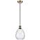 Waverly 8" Wide Antique Brass Teardrop Mini Pendant