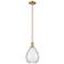 Waverly 8" Wide Champagne Bronze Mini Pendant w/ Clear Shade