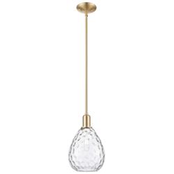 Waverly 8" Wide Champagne Bronze Mini Pendant w/ Clear Shade