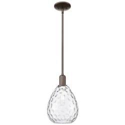 Waverly 8" Wide Oil Rubbed Bronze Mini Pendant w/ Clear Shade