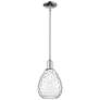 1_Waverly 8" Wide Polished Chrome Mini Pendant w/ Clear Shade