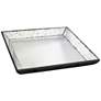 Waverly Clear Mirrored Square Decorative Tray