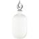 Waverly Milky White 17 3/4"H Glass Bottle with Stopper
