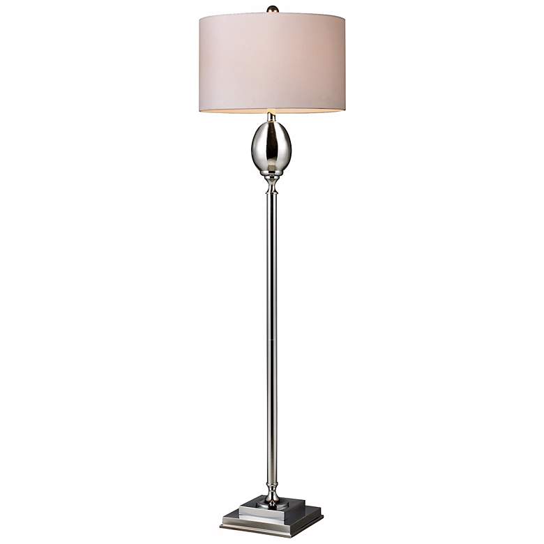 Image 1 Waverly Modern Floor Lamp with Mercury Glass