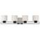 Waverly Plaza 31 3/4" Wide Brushed Nickel 4-Light Bath Light