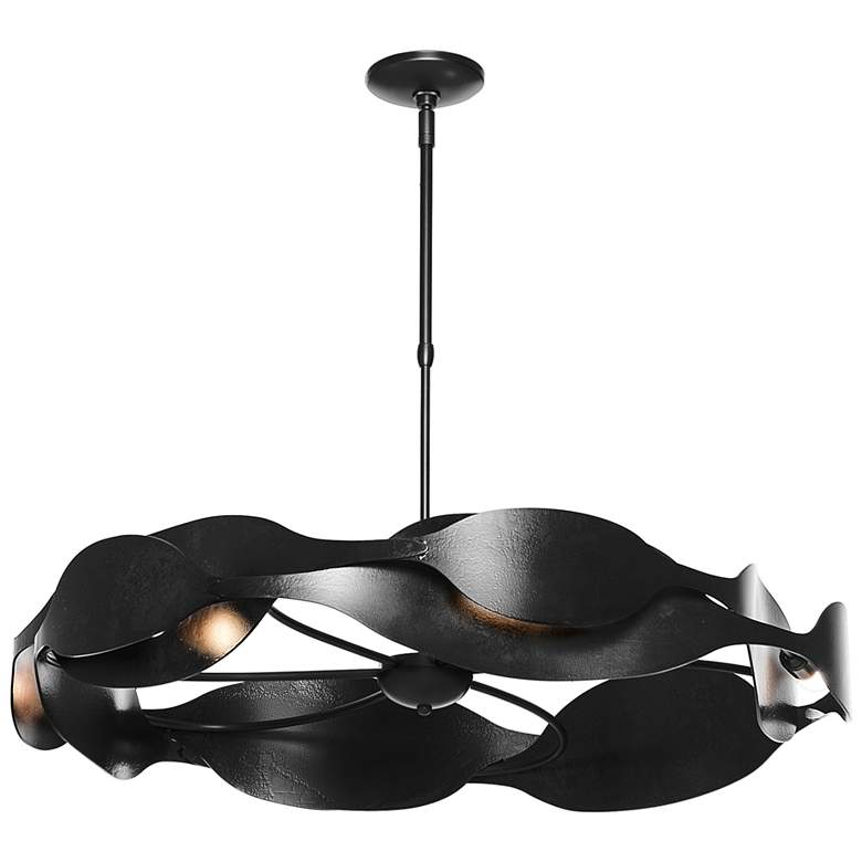 Image 1 Waves 34.2" Wide Black Pendant