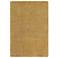 Waves Collection Gold/Ivory Shag Area Rug