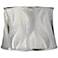 Waves Gray and White Drum Lamp Shade 15x17x12 (Spider)