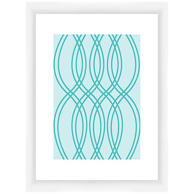 Image 1 Wavy Lines I 22 inch High Framed Giclee Wall Art