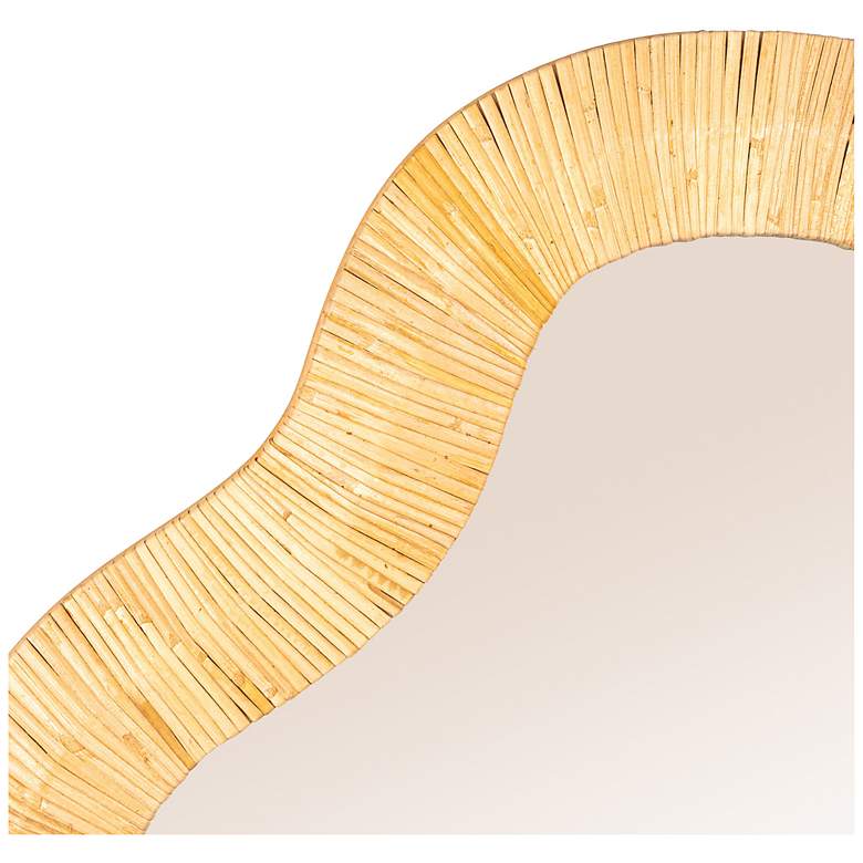 Image 6 Wavy Rattan Wall Mirror more views