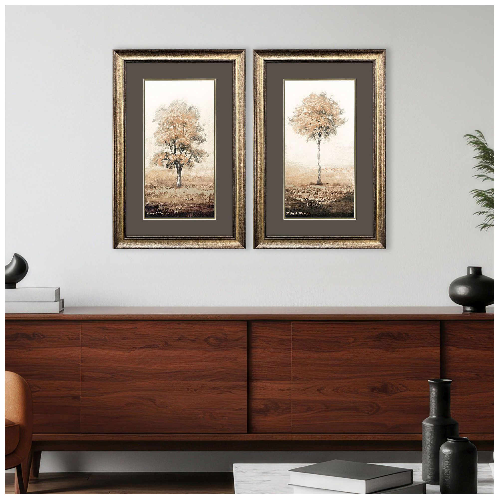 Image 4 Way of Nature 22"W x 34"H Framed Art Set of 2 more views