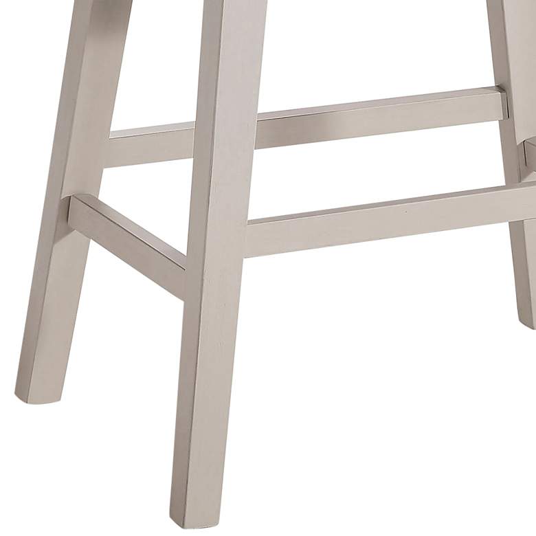 Image 4 Wayelon 24 1/2" Dark Gray Fabric Counter Stools Set of 2 more views