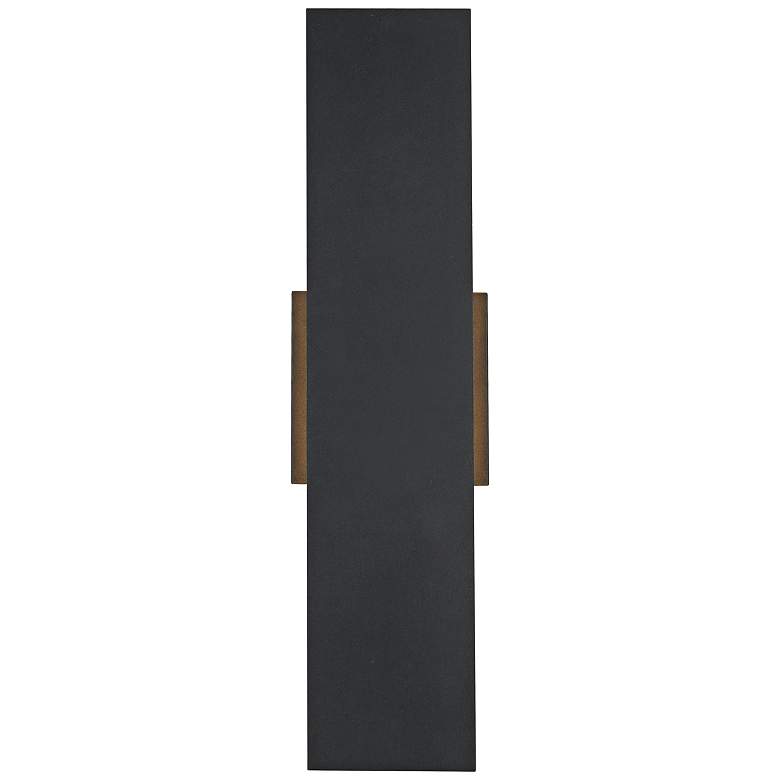 Image 2 Waylen 18" High Black LED Outdoor Wall Light
