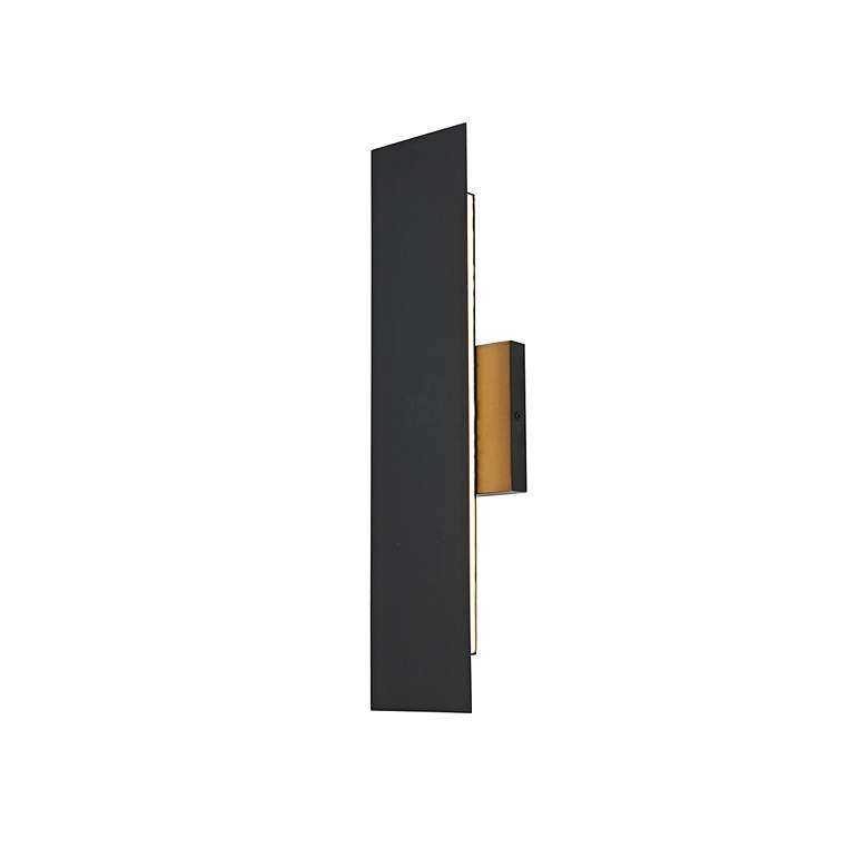 Image 4 Waylen 18" High Black LED Outdoor Wall Light more views