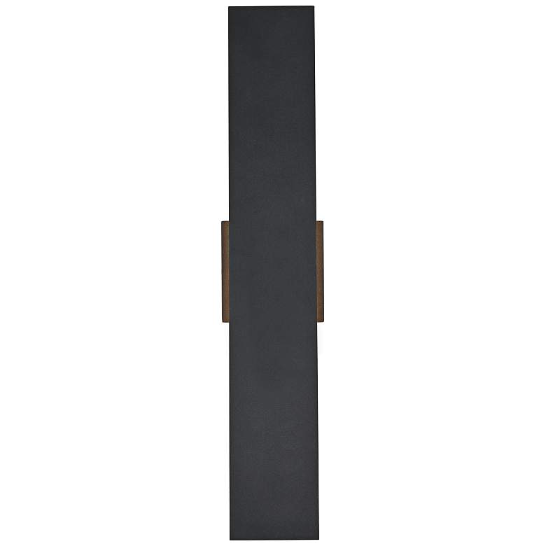 Image 2 Waylen 24" High Black LED Outdoor Wall Light