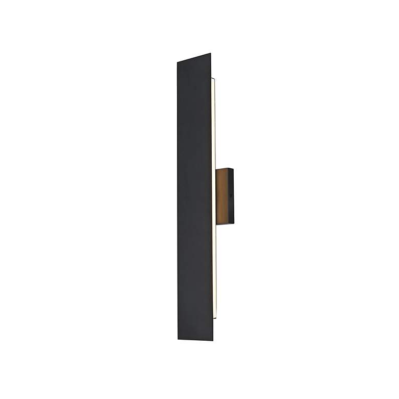 Image 4 Waylen 24" High Black LED Outdoor Wall Light more views