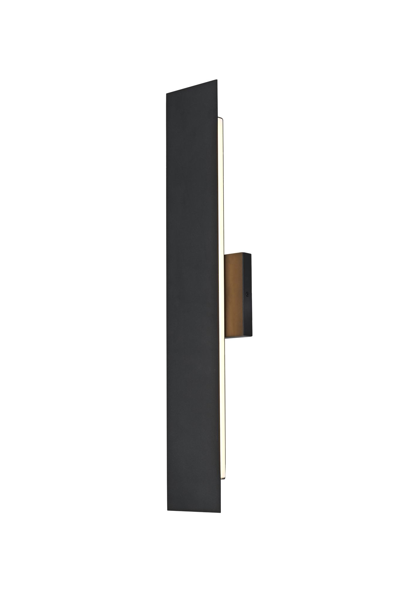 Waylen 24" High Black LED Outdoor Wall Light