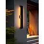 7_Waylen 34" High Black LED Outdoor Wall Light more views
