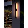 3_Waylen 40" High Black LED Outdoor Wall Light more views