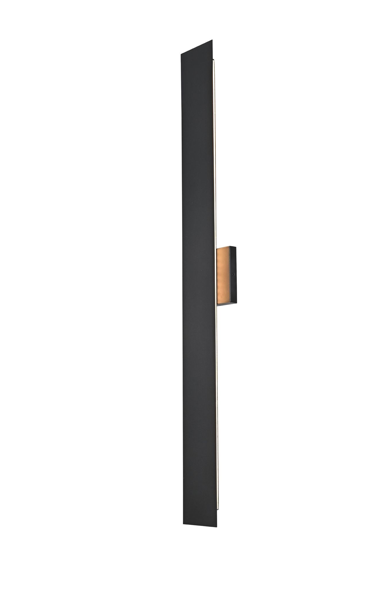 Waylen 40" High Black LED Outdoor Wall Light