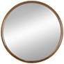 Wayne 31.5 Brown Wood Mirror