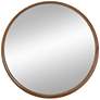 Wayne 39.5 Brown Wood Mirror