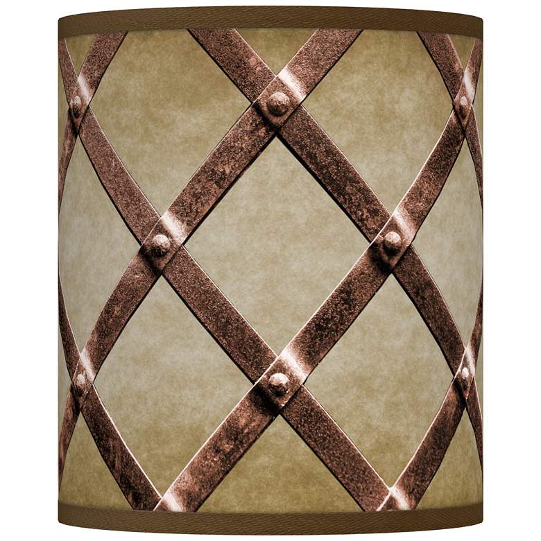 Weave Tall Drum Giclee Lamp Shade 10x10x12 (Spider)