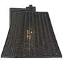 2_Weaver 10 3/4" High Black Faux Rattan Wall Light
