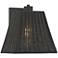 Weaver 10 3/4" High Black Faux Rattan Wall Light
