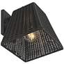4_Weaver 10 3/4" High Black Faux Rattan Wall Light more views