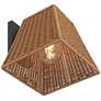 4_Weaver 10 3/4" High Brown Faux Rattan Wall Light more views