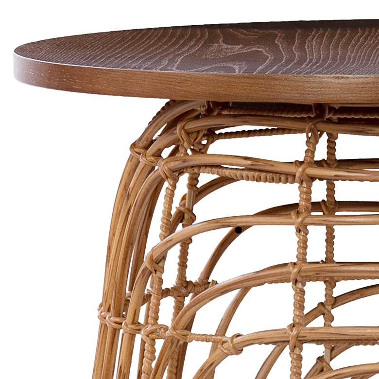 Image 3 Weaverdon 17 3/4" Wide Natural Round Accent Table more views