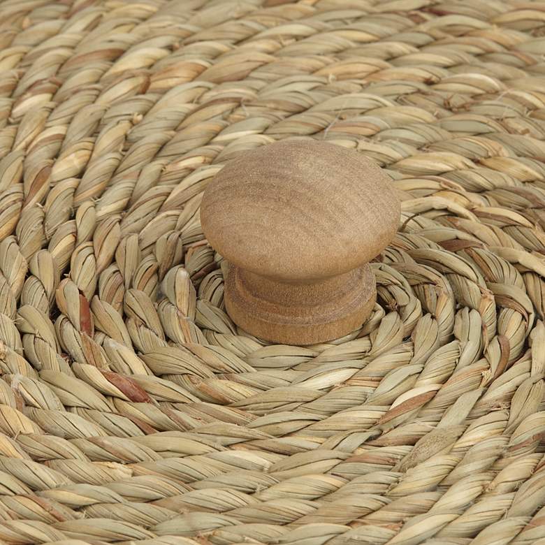 Image 3 Weavers Choice Natural Seagrass Round Decorative Box more views