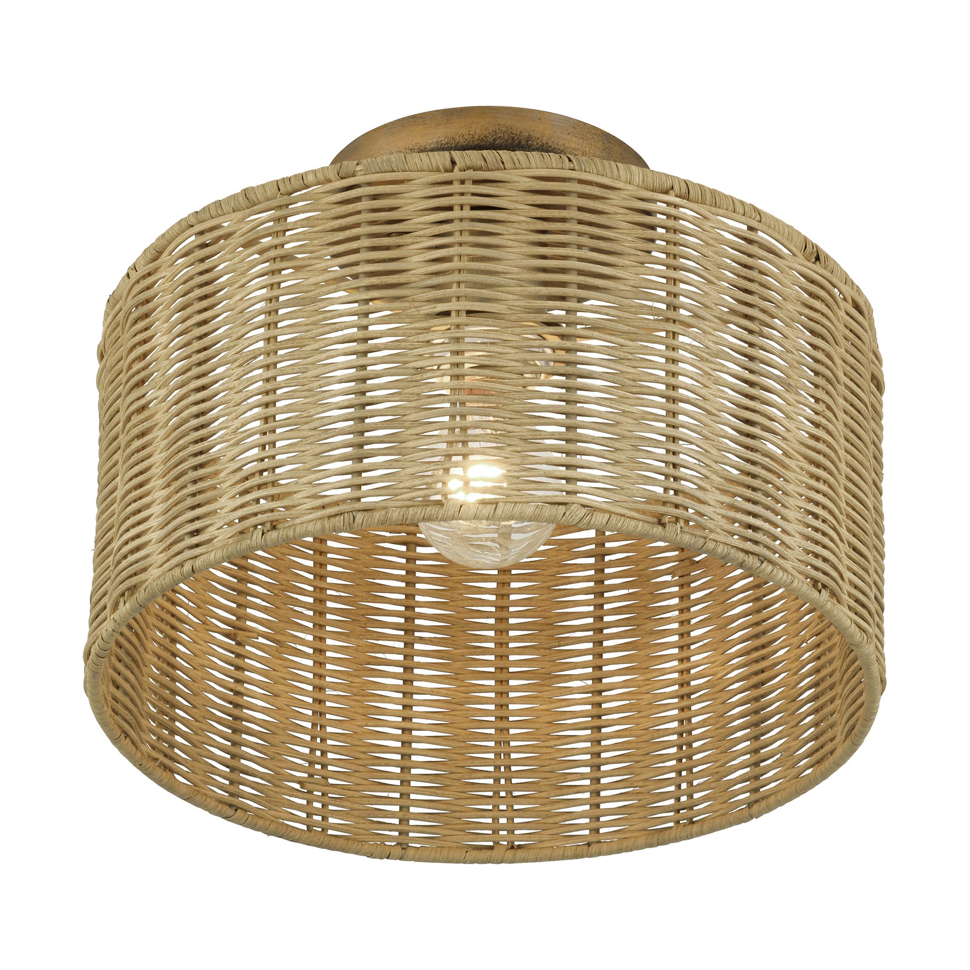 Image 5 Weavington 1 Light Antique Gold Leaf Med more views
