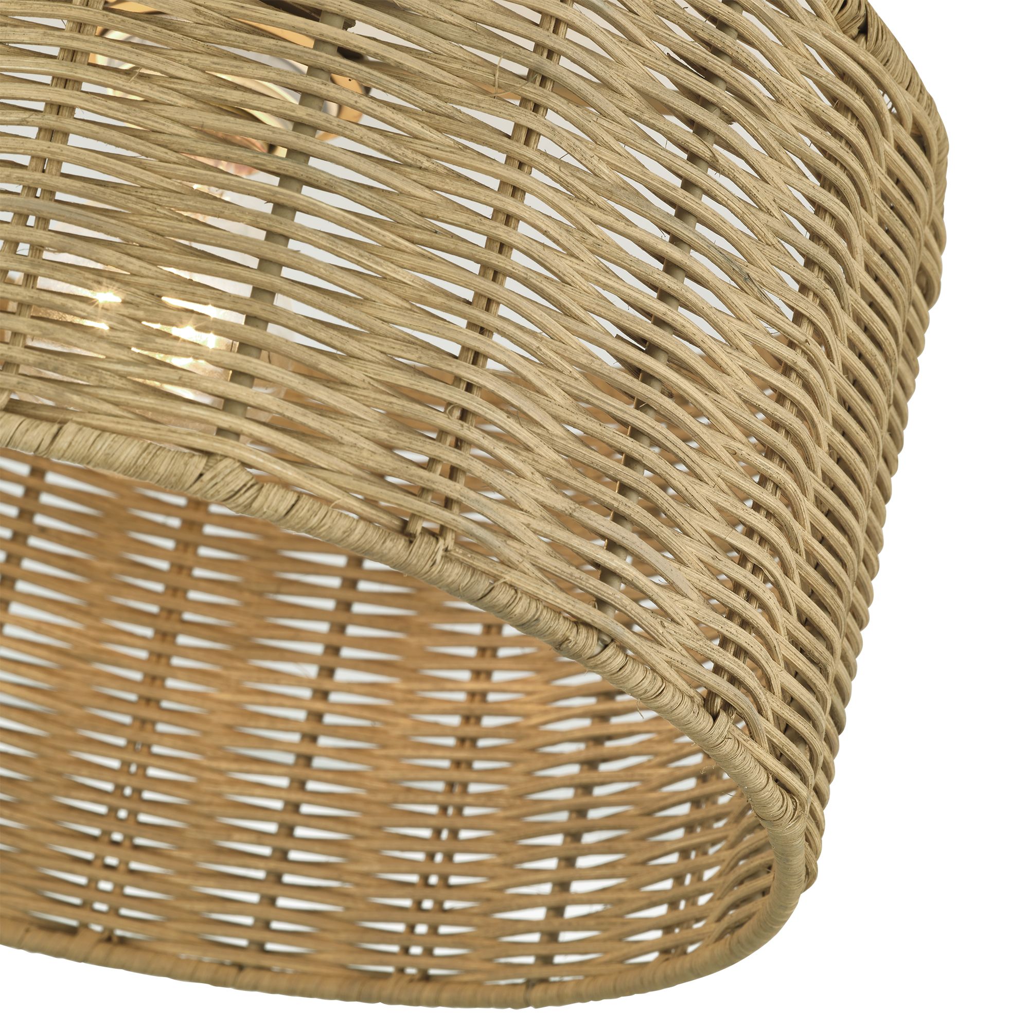 Image 6 Weavington 1 Light Antique Gold Leaf Med more views