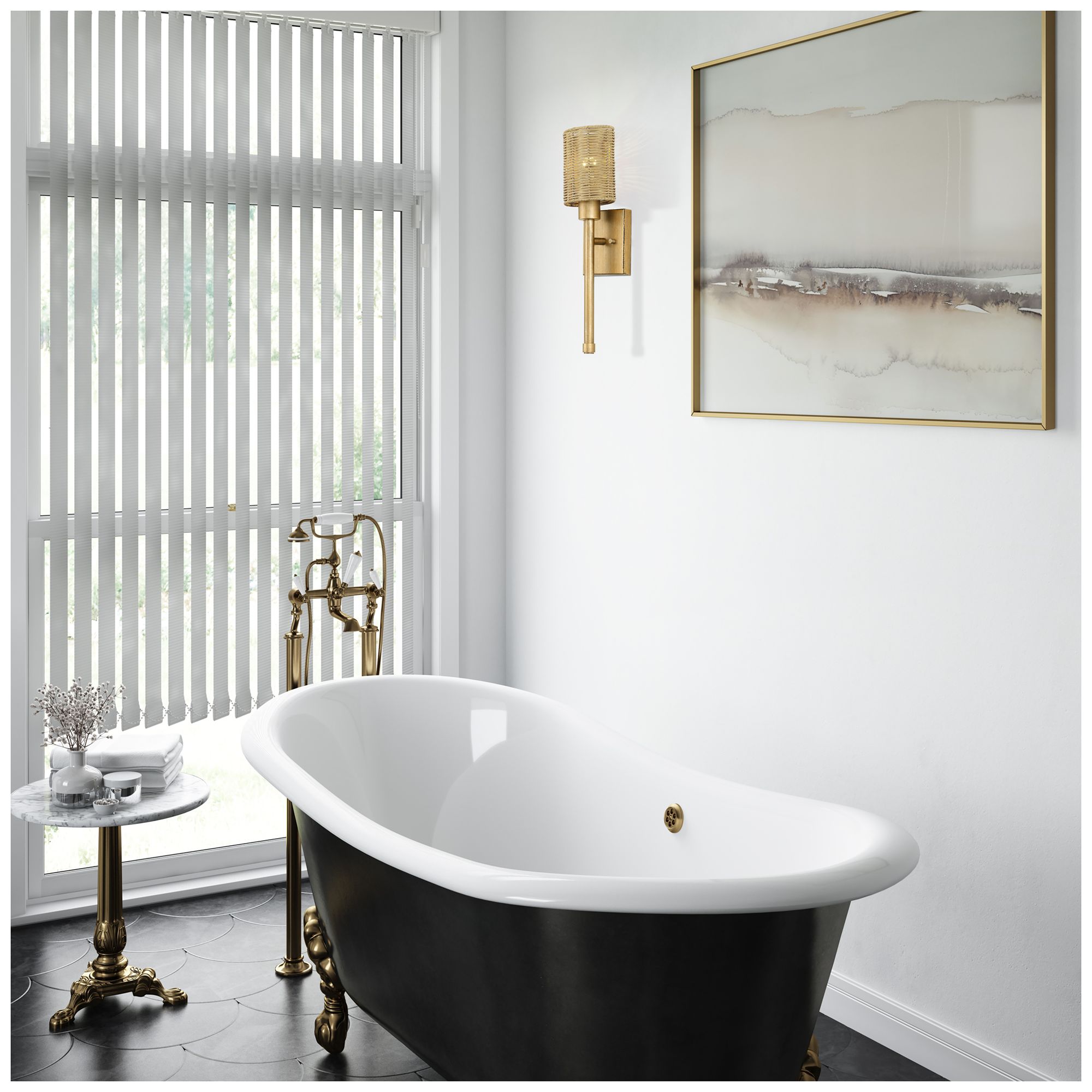 Weavington 1 Light Antique Gold Leaf Single ADA Sconce