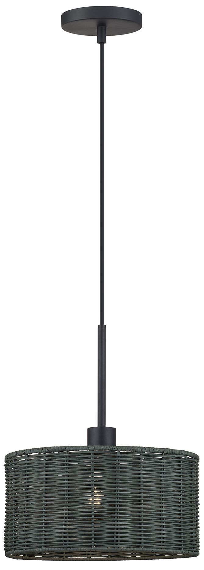 Weavington 1 Light Black Pendant