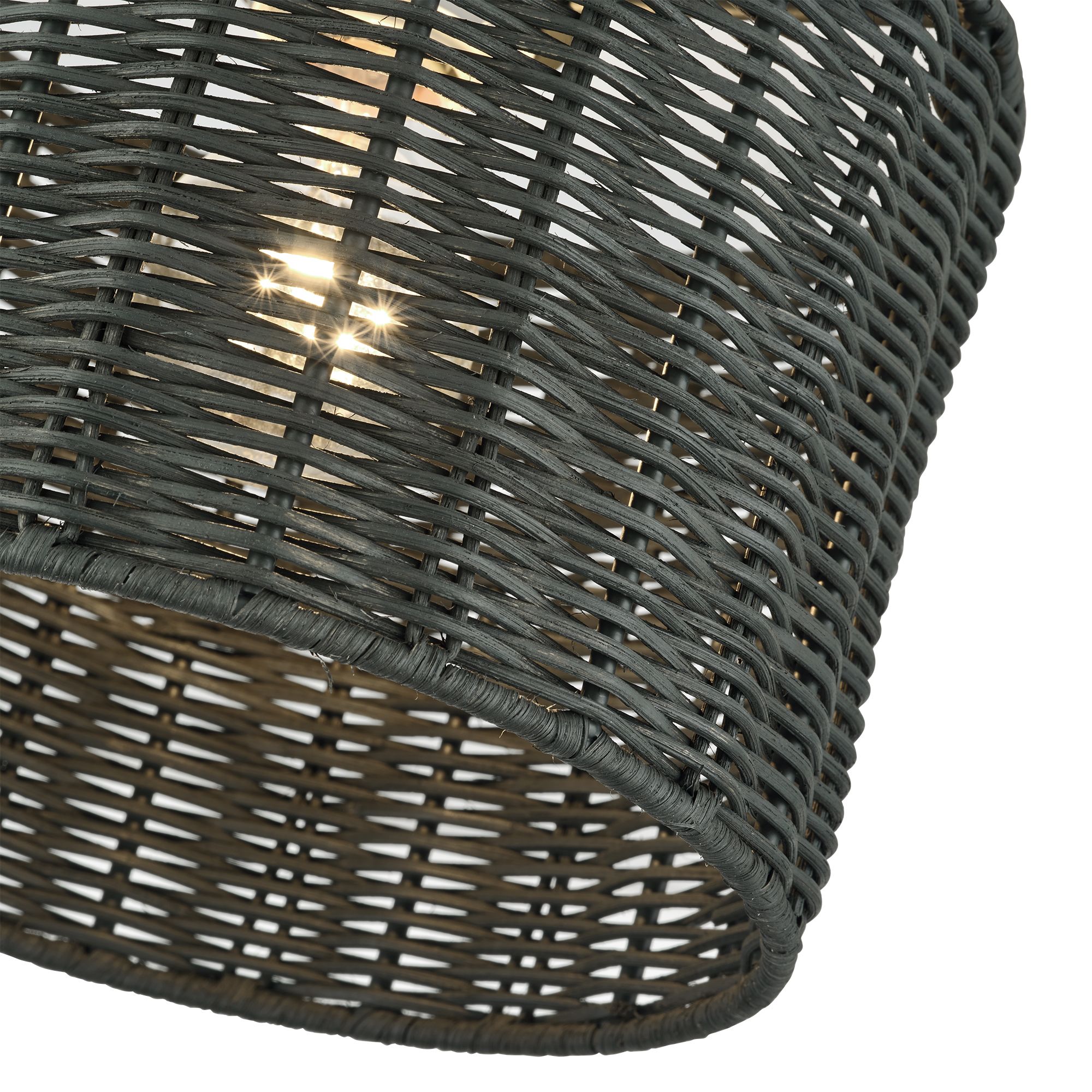 Image 6 Weavington 1 Light Black Small Semi-Flush more views