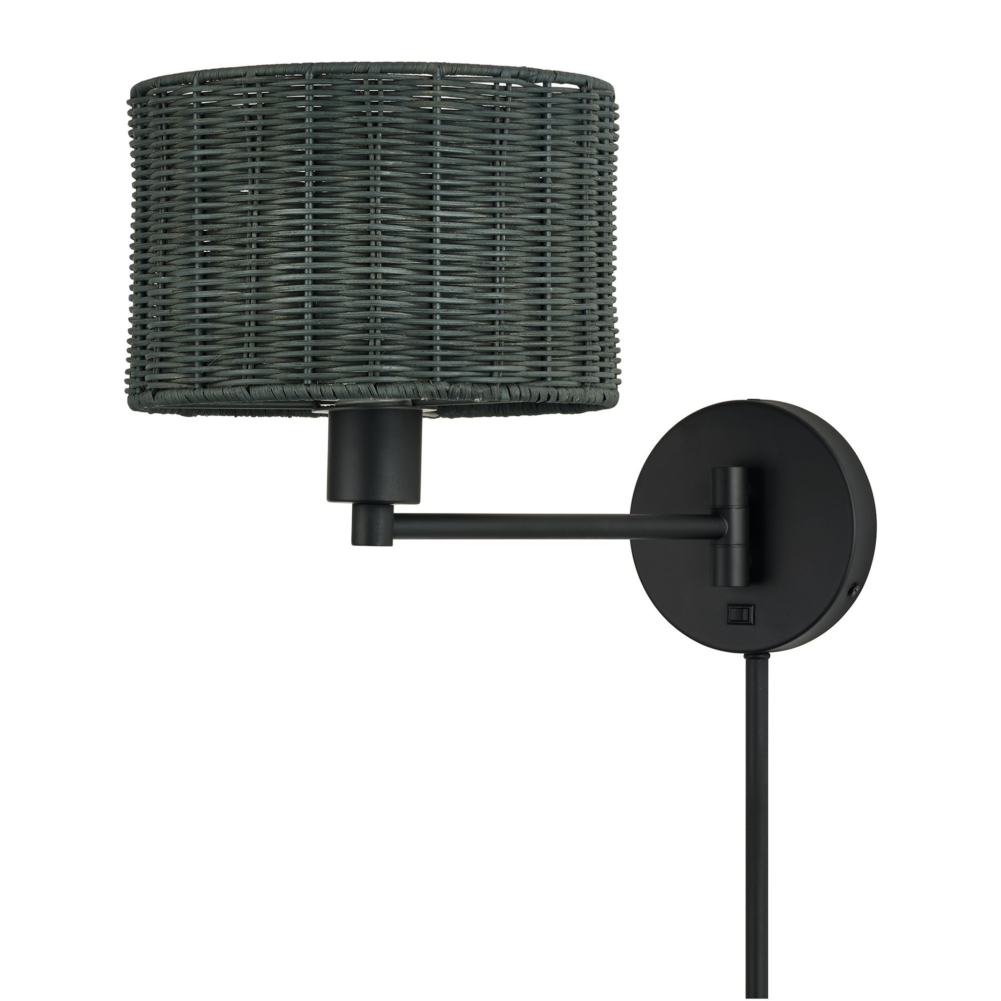 Image 3 Weavington 1 Light Black Swing Arm Wall Lamp more views