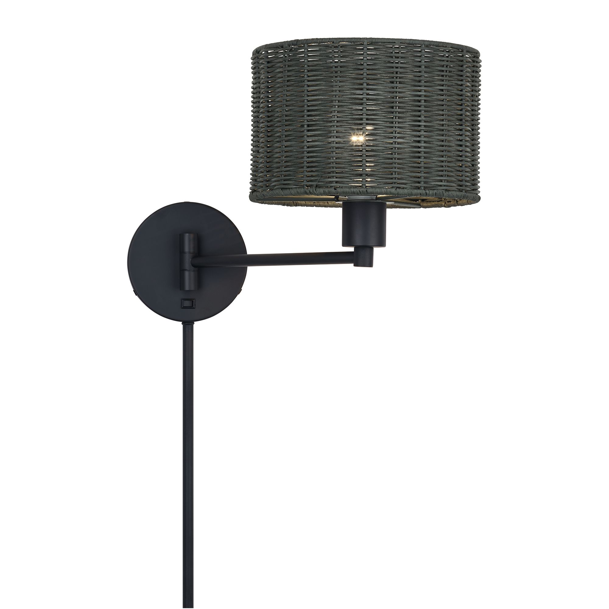 Image 4 Weavington 1 Light Black Swing Arm Wall Lamp more views