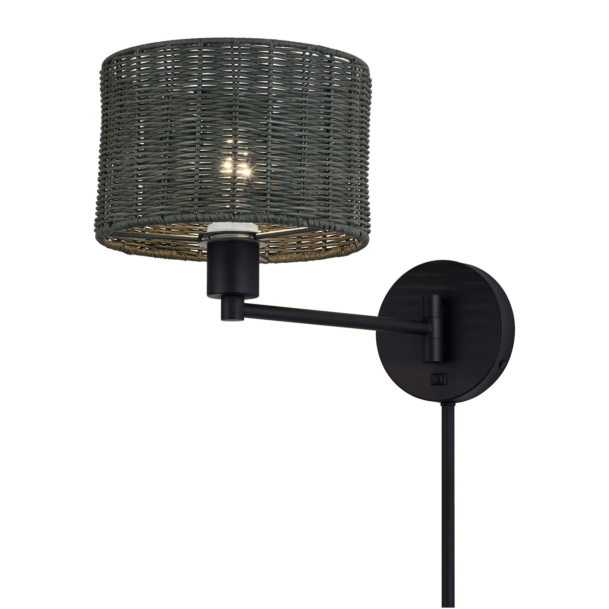 Image 5 Weavington 1 Light Black Swing Arm Wall Lamp more views