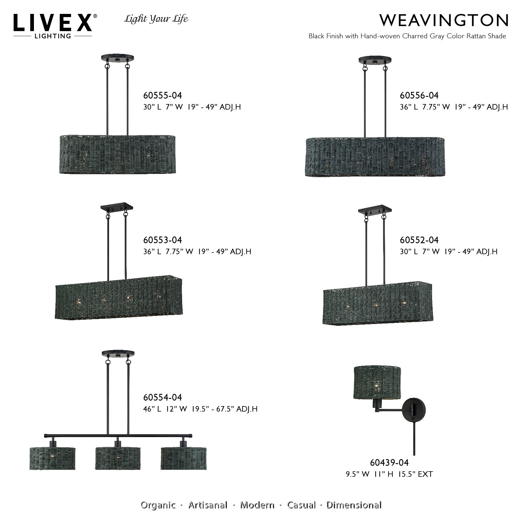 Weavington 1 Light Black Swing Arm Wall Lamp