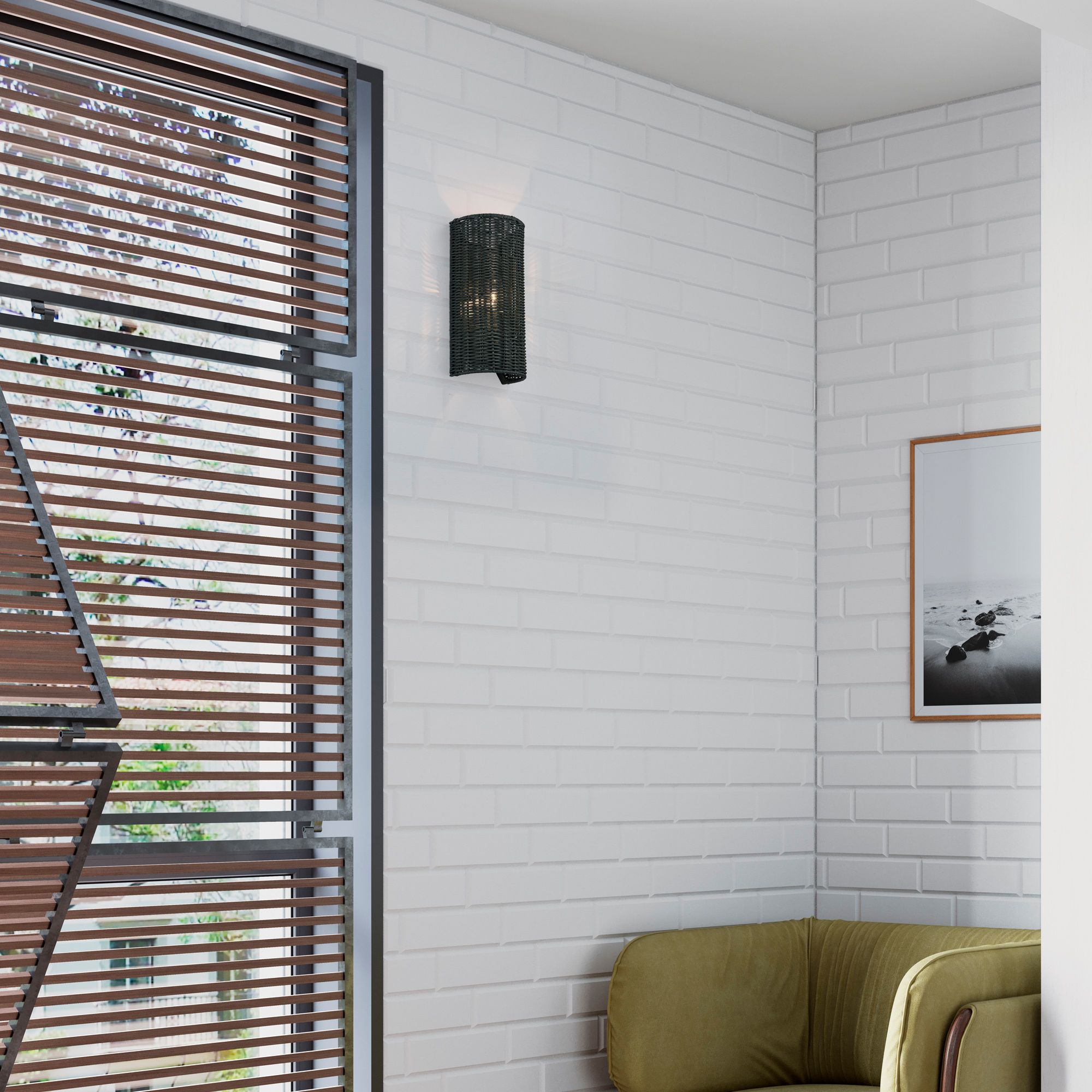 Image 7 Weavington 1 Light Brushed Nickel ADA Sconce more views