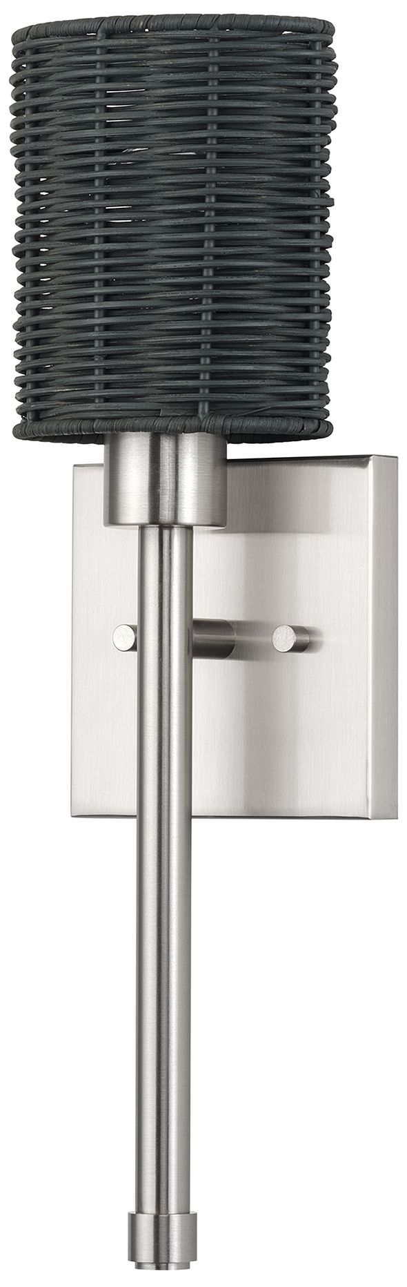 Image 3 Weavington 1 Light Brushed Nickel Single ADA Sconce more views