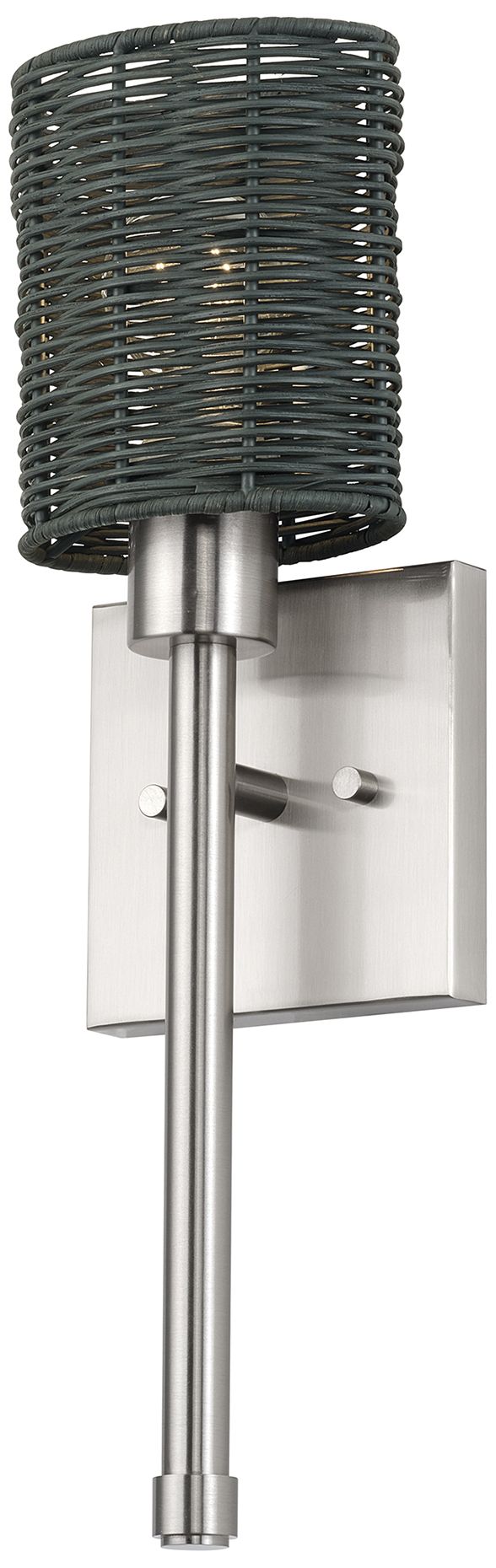 Image 4 Weavington 1 Light Brushed Nickel Single ADA Sconce more views