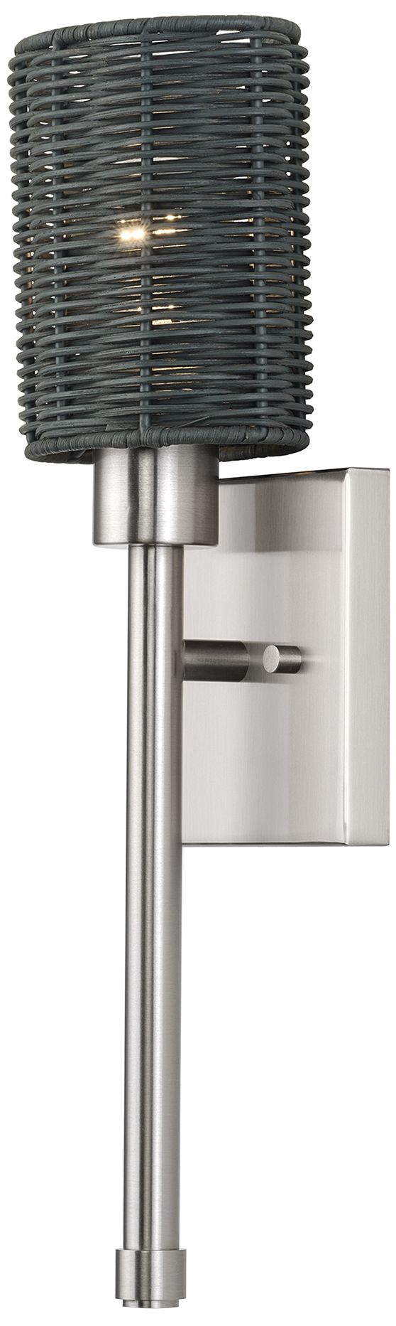 Image 5 Weavington 1 Light Brushed Nickel Single ADA Sconce more views