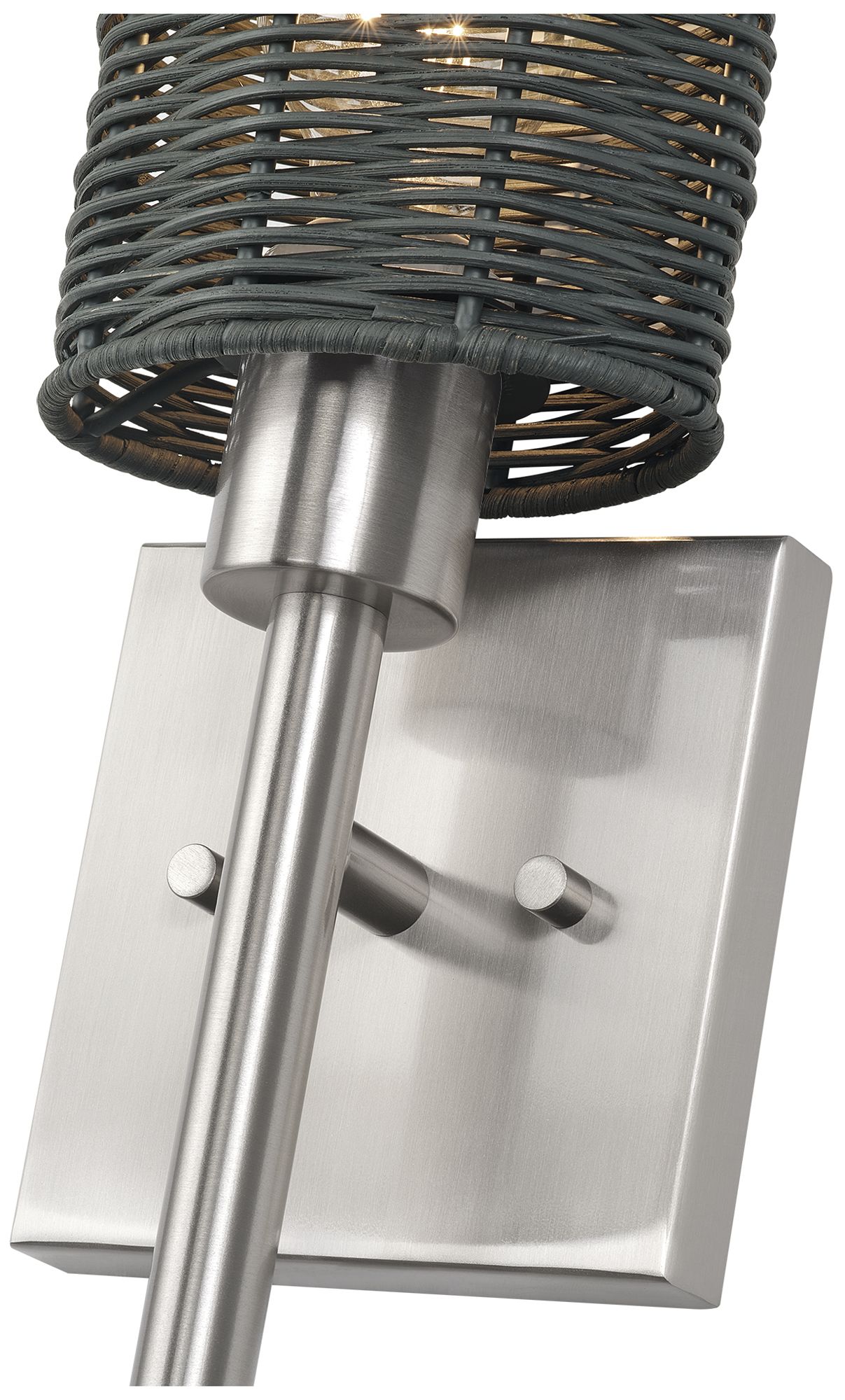 Image 7 Weavington 1 Light Brushed Nickel Single ADA Sconce more views