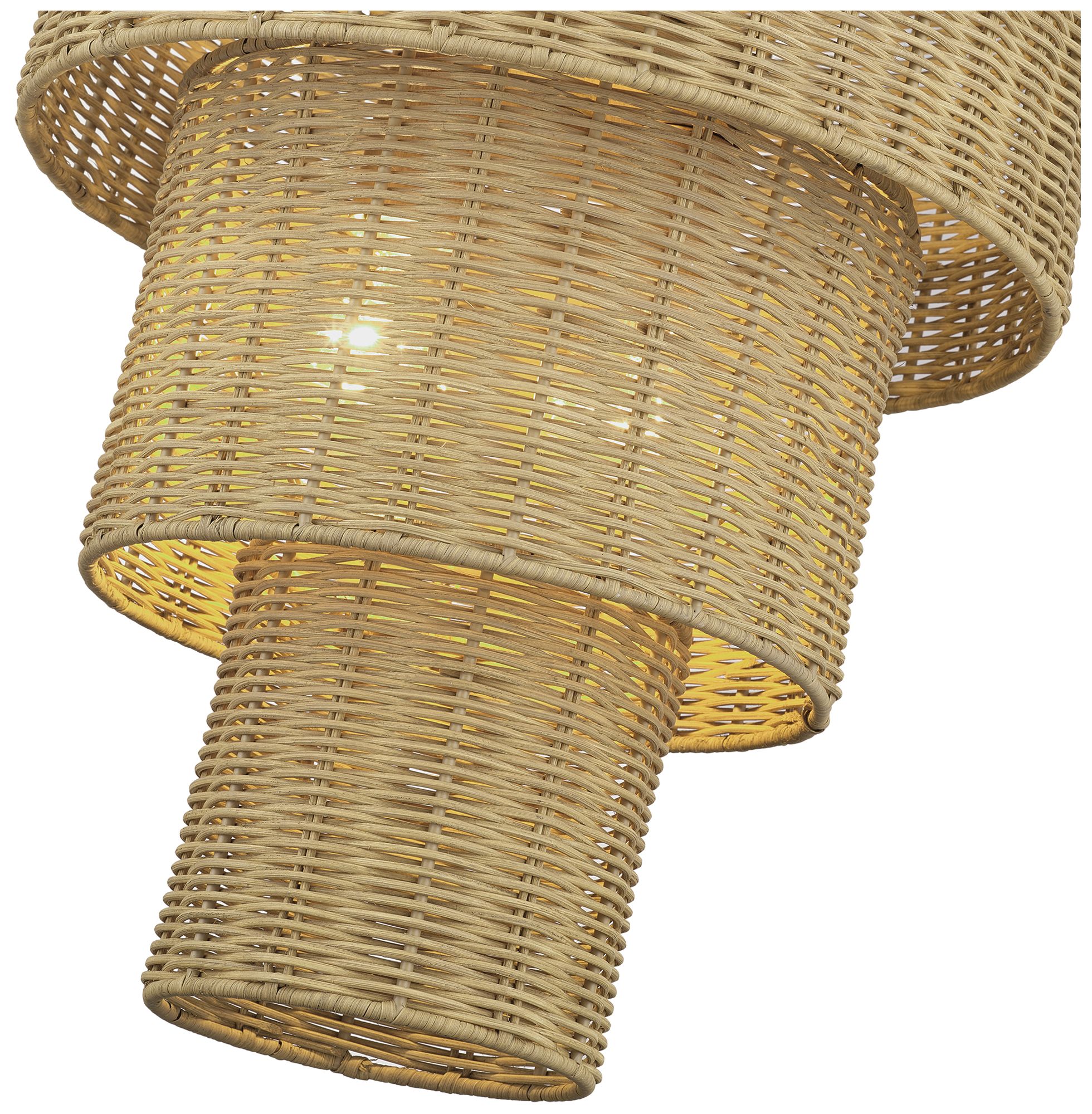 Image 6 Weavington 2 Light Antique Gold Leaf Pendant more views