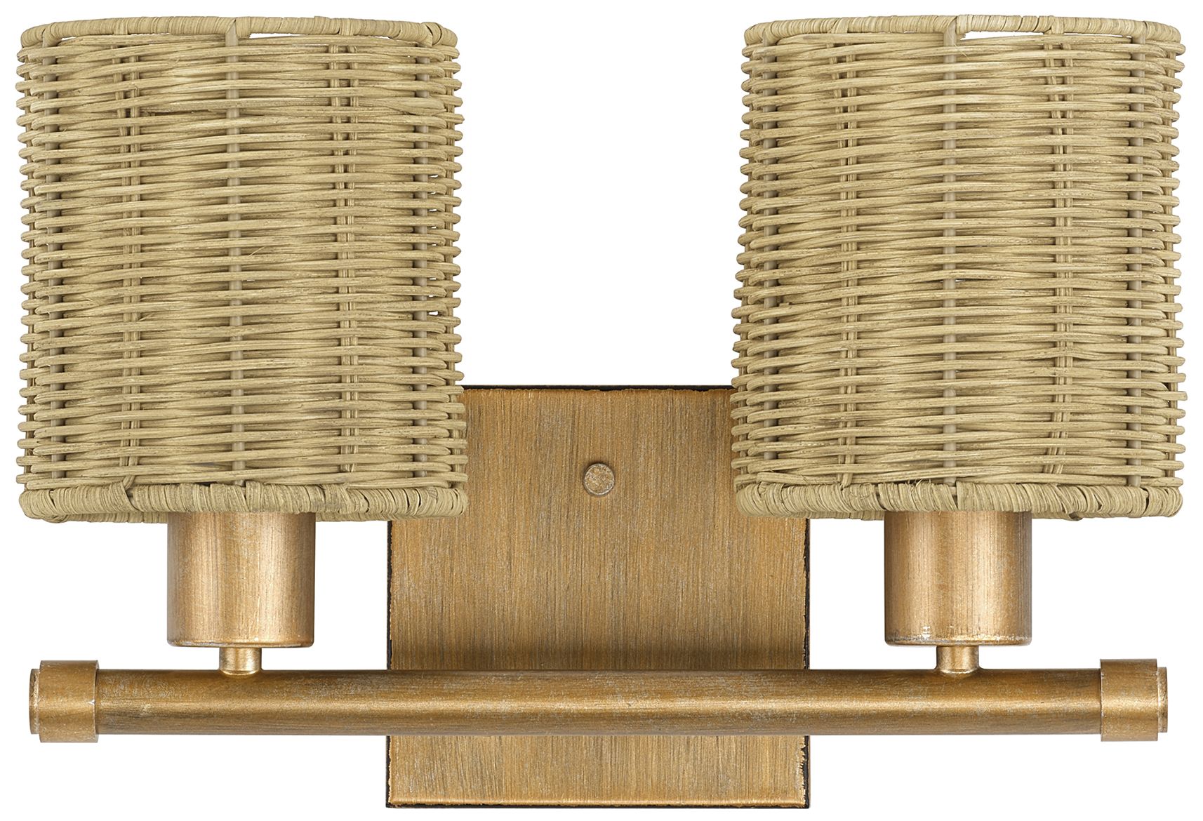 Image 3 Weavington 2 Light Antique Gold Leaf Vanity Sconce more views